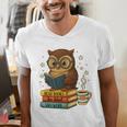 Book Lover Owl Reading Bookish Library Read Books Be Kind Men's V-Neck T-Shirt Book Lover Owl Reading Bookish Library Read Books Be Kind Men's V-Neck T-Shirt