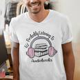 Book Lovers Ideas Probably Listening To Audiobooks Men's V-Neck T-Shirt Book Lovers Ideas Probably Listening To Audiobooks Men's V-Neck T-Shirt