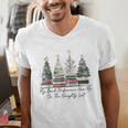 My Book Preference Has Me On The Naughty List Christmas Tree Men's V-Neck T-Shirt My Book Preference Has Me On The Naughty List Christmas Tree Men's V-Neck T-Shirt