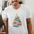 All Booked For Christmas Book Christmas Book Lover Librarian Men's V-Neck T-Shirt All Booked For Christmas Book Christmas Book Lover Librarian Men's V-Neck T-Shirt