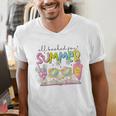 All Booked For Summer Reading Beach Floral Bookish Book Girl Men's V-Neck T-Shirt All Booked For Summer Reading Beach Floral Bookish Book Girl Men's V-Neck T-Shirt
