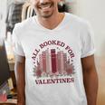 All Booked For Valentines Day Bookish Readers Book Lovers Men's V-Neck T-Shirt