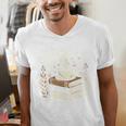 Books Coffee And Quiet Places Literature Men's V-Neck T-Shirt