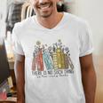 Books Wildflowers There Is No Such Thing As Too Many Books Men's V-Neck T-Shirt