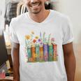 Booktrovert Book Reader Book Nerd Book Reading Lover Premium Tri-Blend Men's V-Neck T-Shirt