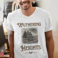 Bronte Novel Wuthering Heights Moorland Gothic Book Cover Men's V-Neck T-Shirt