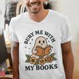 Bury Me With My Books Ghost Tee Men's V-Neck T-Shirt