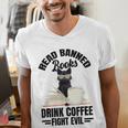 Cat I Read Banned Books Shirt Bookworm Avid Reader For Men Women Kids Men's V-Neck T-Shirt Cat I Read Banned Books Shirt Bookworm Avid Reader For Men Women Kids Men's V-Neck T-Shirt