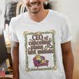 CEO Of Canceling Plans Flake Introvert Friend Premium Tri-Blend Men's V-Neck T-Shirt