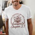 Chapter 21 Book Readers Flower Lovers 21st Birthday Girls Men's V-Neck T-Shirt