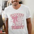 Chapter Thirty Est 1995 Cute 30th Birthday Book Bow Coquette Men's V-Neck T-Shirt Chapter Thirty Est 1995 Cute 30th Birthday Book Bow Coquette Men's V-Neck T-Shirt