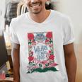 Cheshire Cat Alice In Wonderland Vintage Book Premium Men's V-Neck T-Shirt