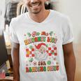 Christmas Smut Book On The Naughty List For Reading Smut Men's V-Neck T-Shirt Christmas Smut Book On The Naughty List For Reading Smut Men's V-Neck T-Shirt