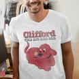 Clifford The Big Red Dog Clifford And Emily Book Cover Men's V-Neck T-Shirt