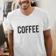 I Like Coffee My Books And Maybe Like 3 People Book Lover Men's V-Neck T-Shirt