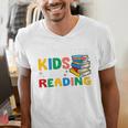 All The-Cool Kids Are Reading Teacher Book Lover Librarian Premium Men's V-Neck T-Shirt All The-Cool Kids Are Reading Teacher Book Lover Librarian Premium Men's V-Neck T-Shirt