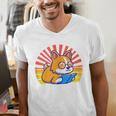Corgi Dog Reading Book Book Lover Dog Lover Men's V-Neck T-Shirt Corgi Dog Reading Book Book Lover Dog Lover Men's V-Neck T-Shirt