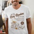 Cozy Girl Book Club Cozy Readers Book Club Men's V-Neck T-Shirt Cozy Girl Book Club Cozy Readers Book Club Men's V-Neck T-Shirt