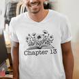 Cute 13th Birthday Chapter 13 Official Teenager Book Lover Men's V-Neck T-Shirt