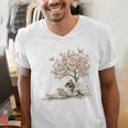 Cute Fairy Reading Fairycore Aesthetic Book Lover Men's V-Neck T-Shirt