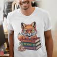 Cute Nerdy Fox Read Books Be Kind Stay Weird Book Club Premium Tri-Blend Men's V-Neck T-Shirt Cute Nerdy Fox Read Books Be Kind Stay Weird Book Club Premium Tri-Blend Men's V-Neck T-Shirt