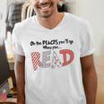 Cute Read Reading Day Book Lovers Teachers Students Kids Men's V-Neck T-Shirt