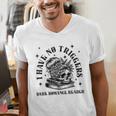 Dark Romance Merch Spicy Book Lover No Triggers Warning Men's V-Neck T-Shirt