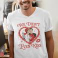 We Didn't Even Kiss Hockey Romance Book Men's V-Neck T-Shirt
