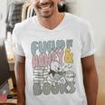 Disney Winnie The Pooh Fueled By Honey & Books Sketch Men's V-Neck T-Shirt