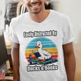 Ducks Books Lover Easily Distracted By Ducks & Books Men's V-Neck T-Shirt Ducks Books Lover Easily Distracted By Ducks & Books Men's V-Neck T-Shirt