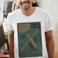From The Earth To The Moon Book Cover 1874 Premium Men's V-Neck T-Shirt From The Earth To The Moon Book Cover 1874 Premium Men's V-Neck T-Shirt