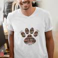 Easily Distracted By Dogs And Books Men's V-Neck T-Shirt
