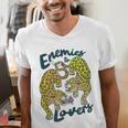 Enemies To Lovers Jaguar Tee Romance Book Plot Device Trope Men's V-Neck T-Shirt Enemies To Lovers Jaguar Tee Romance Book Plot Device Trope Men's V-Neck T-Shirt