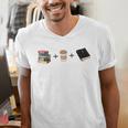 Everything a Girl Needs Books Coffee Jesus Men's V-Neck T-Shirt