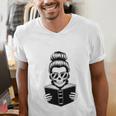 Good Girls Read Bad Books Skeleton Men's V-Neck T-Shirt Good Girls Read Bad Books Skeleton Men's V-Neck T-Shirt