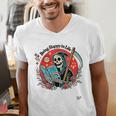Grim Reaper Reads a Book Men's V-Neck T-Shirt