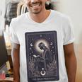 High Priestess Tarot Art Celestial Mystic Book Lover Men's V-Neck T-Shirt
