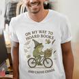 On My Way To Hoard Books And Cause Chaos Tom Foolery Men's V-Neck T-Shirt On My Way To Hoard Books And Cause Chaos Tom Foolery Men's V-Neck T-Shirt