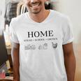Home Stead School Grown Flowers Book Chicken Men's V-Neck T-Shirt Home Stead School Grown Flowers Book Chicken Men's V-Neck T-Shirt