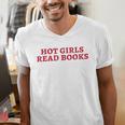 Hot Girls Read Books Book Lovers Men's V-Neck T-Shirt