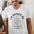 I’d Rather Be Reading Minimal Book Lover Arch Men's V-Neck T-Shirt I’d Rather Be Reading Minimal Book Lover Arch Men's V-Neck T-Shirt