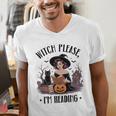 I'm Reading Halloween Witch Book Lover Men's V-Neck T-Shirt I'm Reading Halloween Witch Book Lover Men's V-Neck T-Shirt