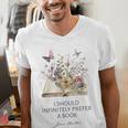 I Should Infinitely Prefer A Book Jane Austen Fan Woman Girl Men's V-Neck T-Shirt I Should Infinitely Prefer A Book Jane Austen Fan Woman Girl Men's V-Neck T-Shirt