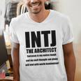 INTJ Architect Personality Introvert Sarcastic Men's V-Neck T-Shirt INTJ Architect Personality Introvert Sarcastic Men's V-Neck T-Shirt