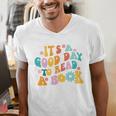 It’s A Good Day To Read A Book Reading Bookworm Reader Men's V-Neck T-Shirt
