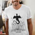 It's Too Nonfictiony Outside Book Dragon Reading Fantasy Era Men's V-Neck T-Shirt