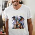 It's Not Hoarding If It's Books Reading Bookworm Reader Men's V-Neck T-Shirt