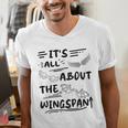 It's All About The Wingspan For Book Lover Men's V-Neck T-Shirt