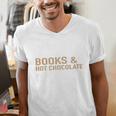 Jolabokaflod Because Books And Hot Chocolate T-Shirt Men's V-Neck T-Shirt Jolabokaflod Because Books And Hot Chocolate T-Shirt Men's V-Neck T-Shirt