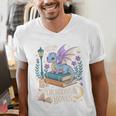 Just a Girl Who Loves Dragons & Books Reader Fantasy Fun Premium Tri-Blend Men's V-Neck T-Shirt Just a Girl Who Loves Dragons & Books Reader Fantasy Fun Premium Tri-Blend Men's V-Neck T-Shirt